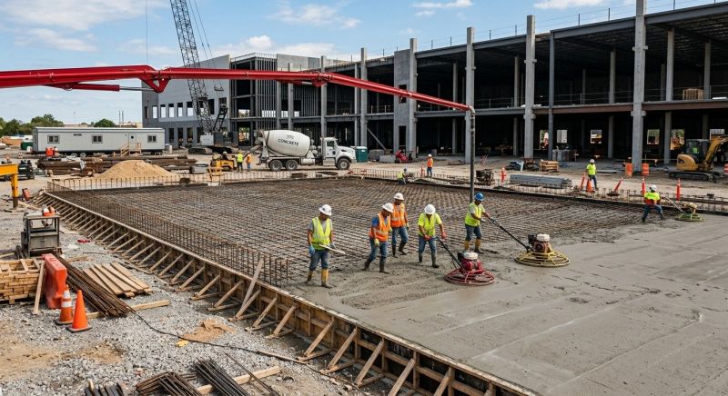 Commercial Slab Installation in Broward County, FL